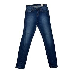 Bridge by Gly Low Rise Ankle Skinny Jeans 25 Blue Denim Basic Pants Preppy